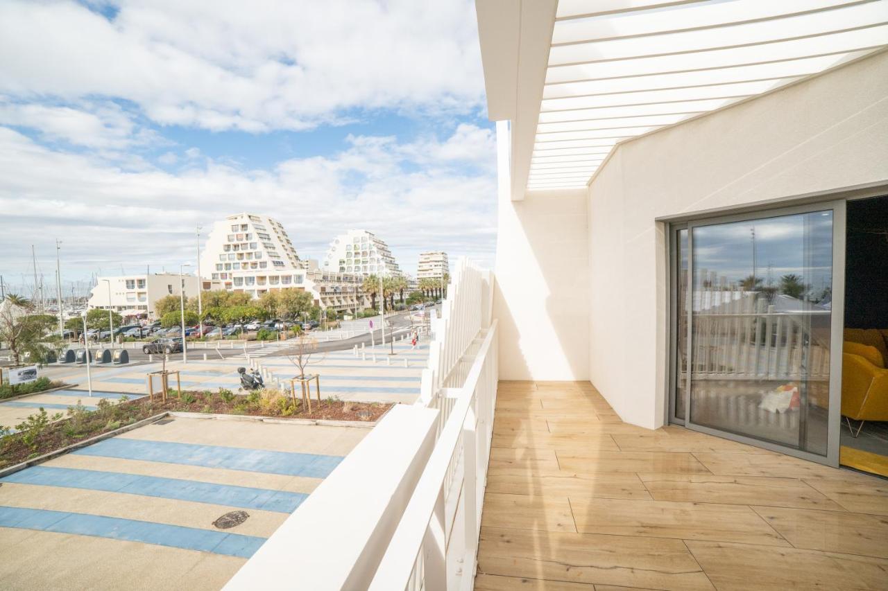 Le Majestic Residence Le Mind Vue Mer Exceptionnelle Grande Terrasse Privee Piscine Partagee Sur Le Toit Hyper Centre Λα Γκραντ-Μοτ Εξωτερικό φωτογραφία