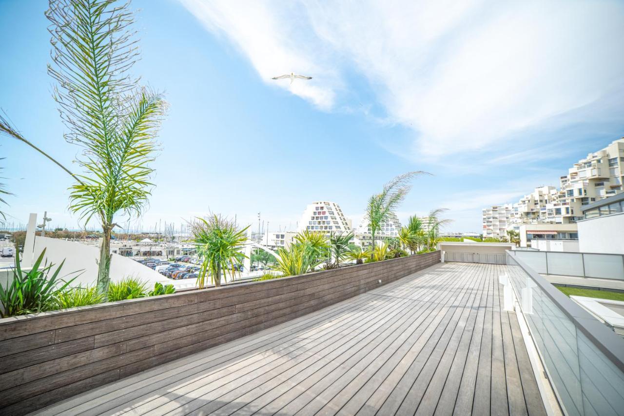 Le Majestic Residence Le Mind Vue Mer Exceptionnelle Grande Terrasse Privee Piscine Partagee Sur Le Toit Hyper Centre Λα Γκραντ-Μοτ Εξωτερικό φωτογραφία