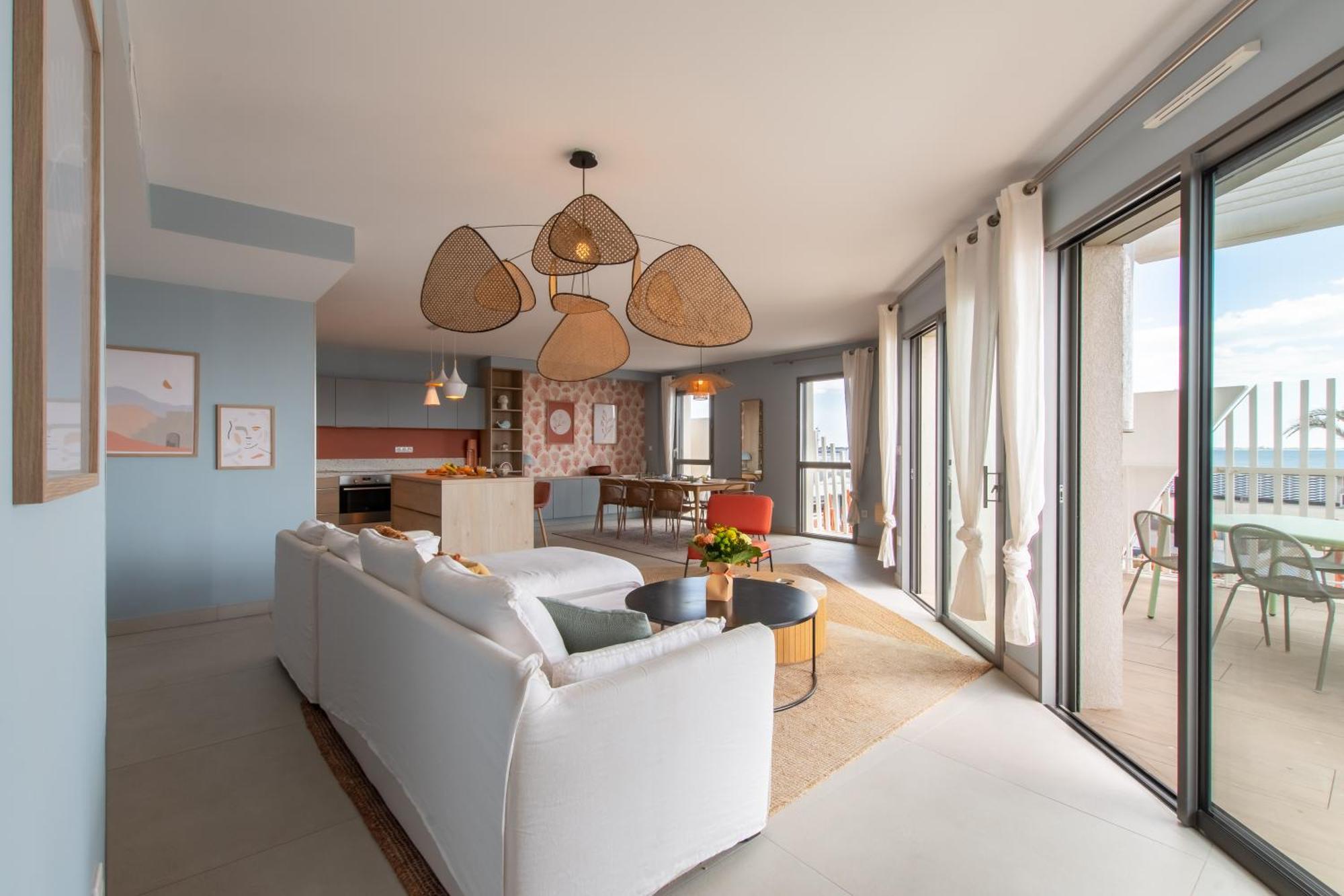 Le Majestic Residence Le Mind Vue Mer Exceptionnelle Grande Terrasse Privee Piscine Partagee Sur Le Toit Hyper Centre Λα Γκραντ-Μοτ Εξωτερικό φωτογραφία