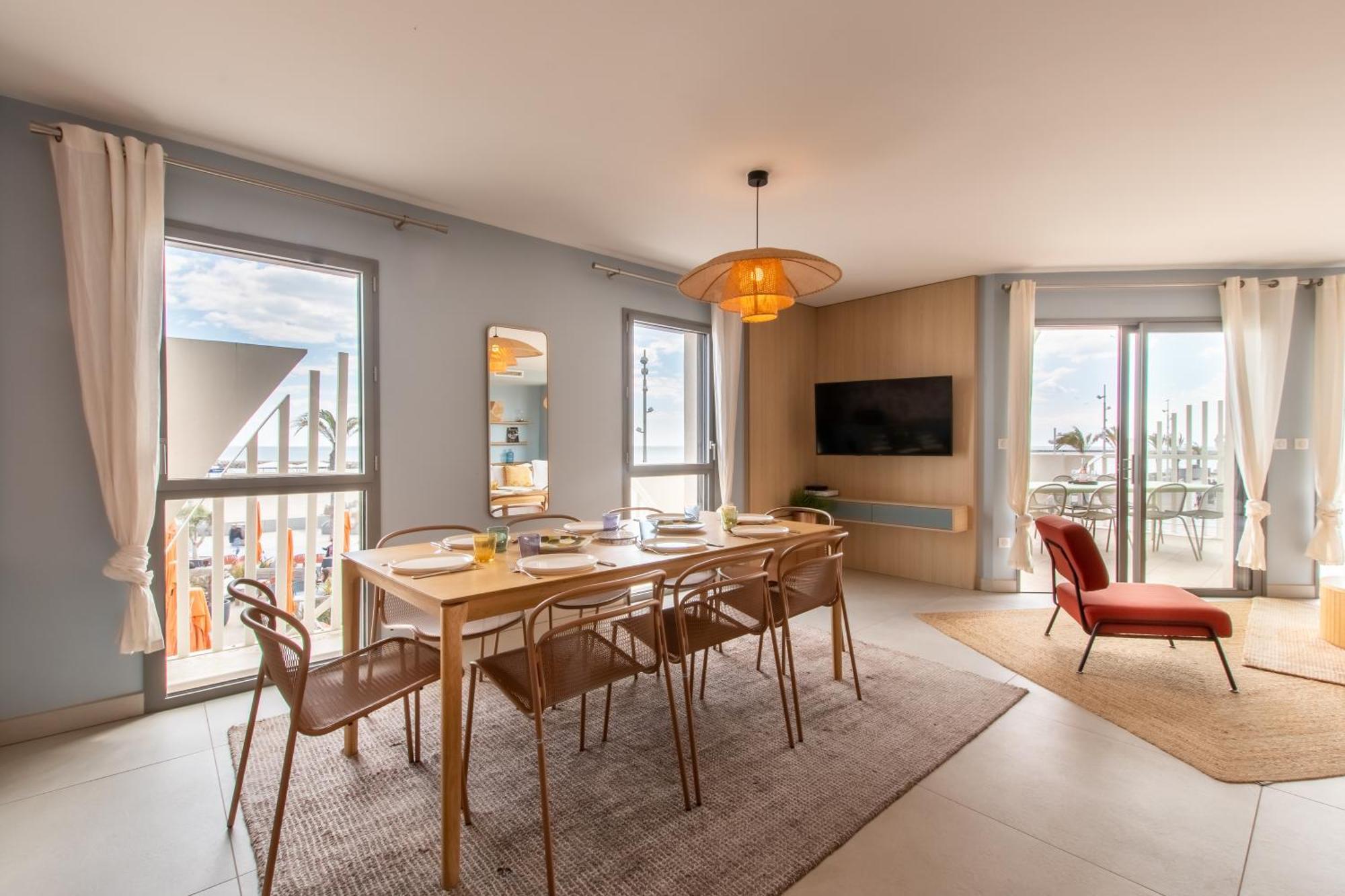 Le Majestic Residence Le Mind Vue Mer Exceptionnelle Grande Terrasse Privee Piscine Partagee Sur Le Toit Hyper Centre Λα Γκραντ-Μοτ Εξωτερικό φωτογραφία